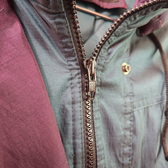💜 Vtg 90s Forcaster Winter Coat | Iridescent | S 🧥 - Picture 11 of 13